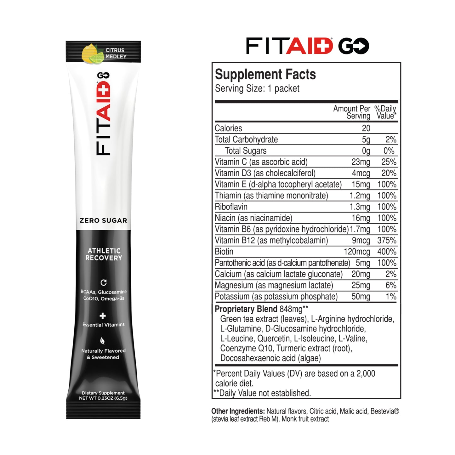 FITAID->GO ZERO SUGAR Citrus Medley 14 Pack (810047240068)