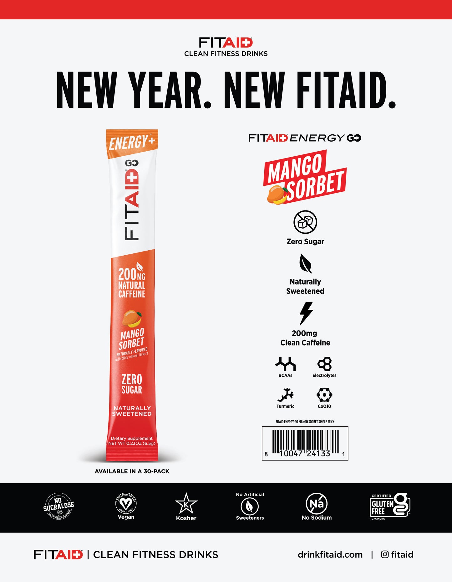 FITAID->GO ZERO SUGAR Mango Sorbet
