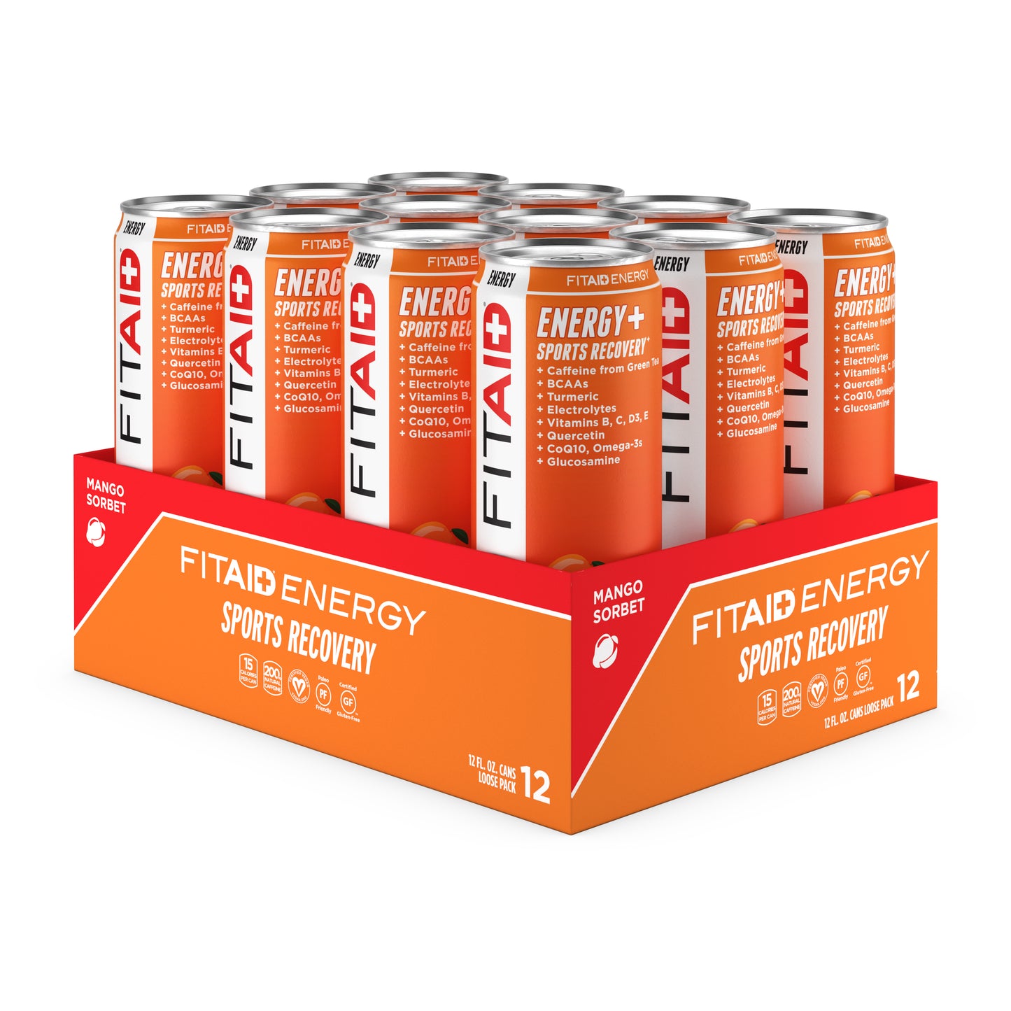 FITAID Energy Mango Sorbet: MS-12P (00810047240594)
