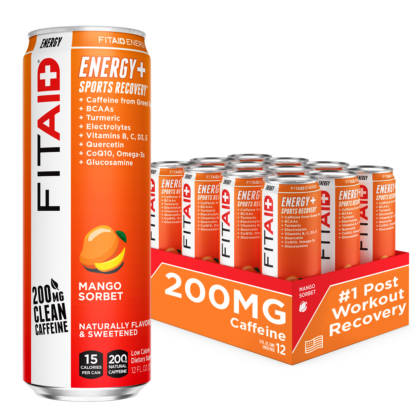 FITAID Energy Mango Sorbet: MS-12P (00810047240594)