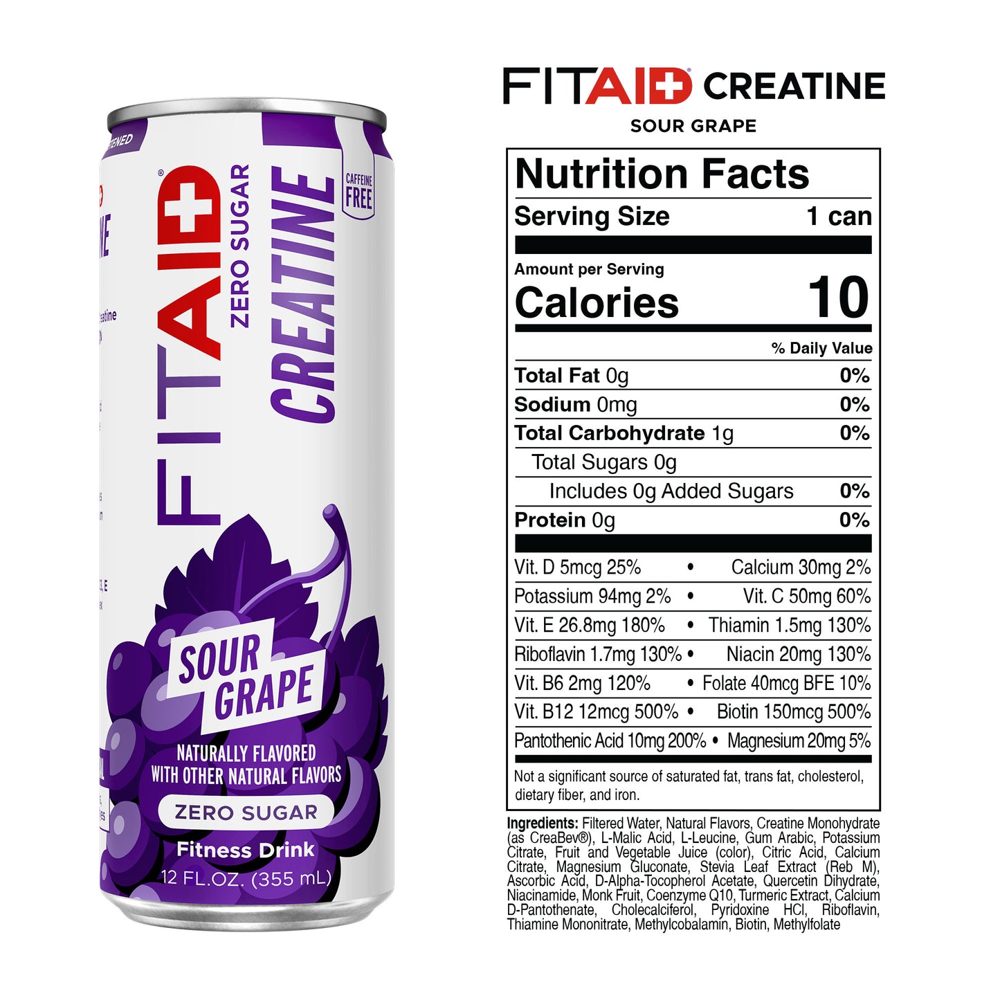 FITAID RX ZERO Sour Grape: RXZ-12P (00857886006523)