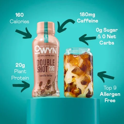 OWYN Double Shot 20mg Protein Shake • Vanilla Latte